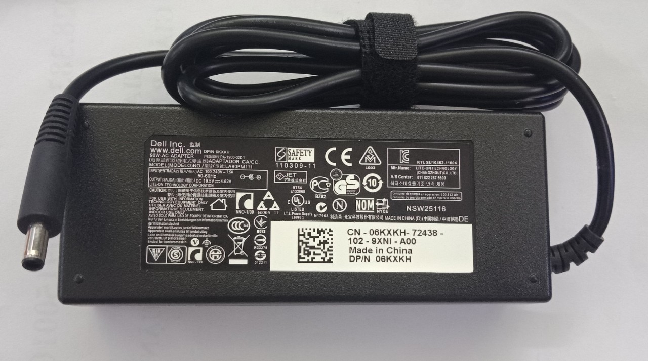 Sạc Dell 19.5V- 4.62A – 90W Kim Nhỏ - Hình ảnh 1