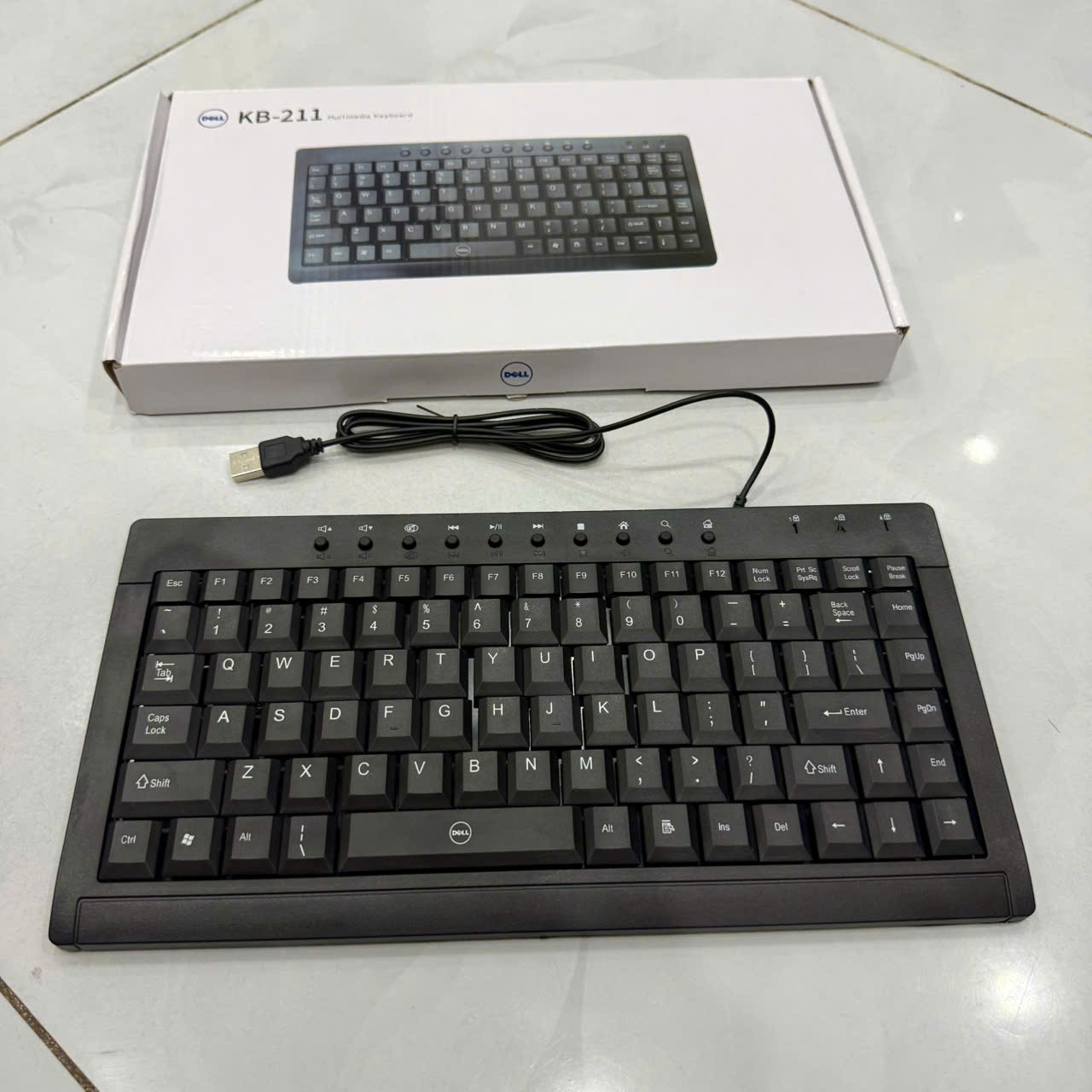 Bàn Phím Có Dây Mini Dell KB211 - Hình ảnh 1